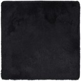  Čupavi tepih s visokim vlaknima crni 120x120 cm poliester | shoptok.hr
