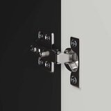 TV stenska omara 2 pcs Črna 59,5 x 31 x 40 cm Konstruiran les, (5000112896) | Shoptok.si