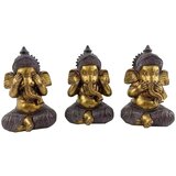 Signes Grimalt Kipci in figurice Slika Ganesha 3 Enote Pozlačena | Shoptok.si