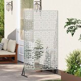  Zaslon za privatnost 100 x 50 x 180 cm Pocinčani čelik Srebrna | shoptok.hr