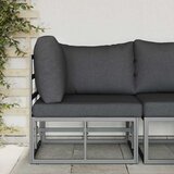 Vanjski namještaj Crna i antracit 71,5 x 71,5 x 71 cm Metal | shoptok.hr