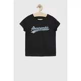 Abercrombie & Fitch Otroška kratka majica siva barva