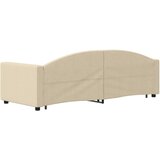  Dnevni krevet na razvlačenje krem 80 x 200 cm od tkanine | shoptok.hr