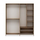 Hanah home Elina 7926 Ormar, 180x210x52cm, Bijelo-Smeđa | Eponuda.ba