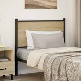 Maison Chic Posteljno vzglavje - Vzglavna omarica - Nočna omarica sonoma hrast 90 cm inženirski les in jeklo, (21708773) | Shoptok.si