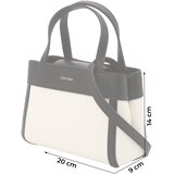 Calvin Klein Ročna torbica črna / bela | Shoptok.si