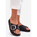 Boto Ladies Platform Sandals With Gold Buckle Black Jovira | Shoptok.si