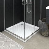 vidaXL Tu&scaron; kad s pikami bela 80x80x4 cm ABS cene