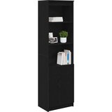 vidaXL Visoka komoda crni hrast 50x35x180 cm od konstruiranog drva | shoptok.hr