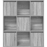 vidaXL Knjižna omara siva sonoma 89x24x101,5 cm inženirski les | Shoptok.si