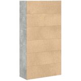 vidaXL Regal za knjige siva boja betona 80x30x152 cm konstruirano drvo | shoptok.hr