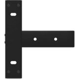  Noge za konzolni stol T-oblika 2 kom Crne 38x25x(72-73) cm Čelik | shoptok.hr
