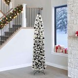 vidaXL Umestno božično drevo Zelena 240 cm PVC in Jeklo in Plastika | Shoptok.si