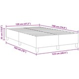  Krevetna platforma Siva zelena 120 x 190 cm Kordura tekstil | shoptok.hr