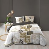 Douceur d intérieur Bela/rjava bombažna posteljnina za zakonsko posteljo/podaljšana 240x220 cm Utopia – | Shoptok.si