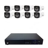  ahd set 3MPX komplet 8 kamera sa dvr snimačem i xvr view aplikacijom Cene