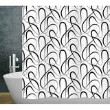 Diaqua Tekstilna kopalniška zavesa Swing (120 x 200 cm, Črna/Bela) Cene