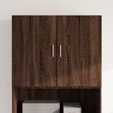 Maison Chic Stenska omarica - Zidna omarica rjavi hrast 80x42,5x64 cm inženirski les iu578, (22063032) | Shoptok.si