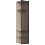 dodatni plakar sa aluminijumskim ramom DP1-AL - kolekcija opera - bež tekstil/al ram kašmir - 45x224x56cm