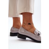 VINCEZA Women's Gray Patent Loafers Nerilaja | shoptok.hr