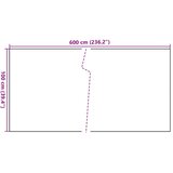 Balkonski zaslon crni 600 x 100 cm od poliratana | Eponuda.com
