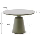 Kave Home Okrogla vrtna miza s keramično ploščo ø 120 cm Tudons – | Shoptok.si