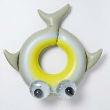 Sunnylife napihljiv otroški plavalni obroč shark tribe khaki | Shoptok.si