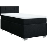 vidaXL Krevet s oprugama i madracem crni 100 x 200 cm od tkanine | shoptok.hr