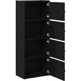 vidaXL Regal za knjige crni hrasta 40x24x102 cm od konstruiranog drva | shoptok.hr