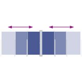 vidaXL Uvlačiva bočna tenda plava 200 x 600 cm | shoptok.hr