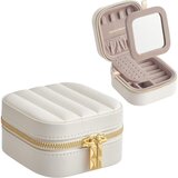 Songmics Potovalna škatlica za nakit Home Anah Collection, bela | Shoptok.si