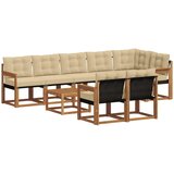  Set vanjskih sofa 9 kom. Prirodna i bež | shoptok.hr