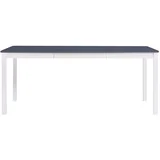 Blagavaonski stol bijelo-sivi 180 x 90 x 73 cm od borovine
