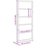 vidaXL Vrata od čvrste borovine Lagana drvo Borovina 90 x 2.5 x 208 cm | shoptok.hr