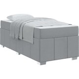  Krevetna konstrukcija Svjetlosiva 90 x 190 cm tkanina | shoptok.hr