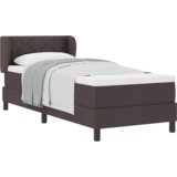  Box Spring postelja z vzmetnico temno rjava 80x200 cm tkanina, (22051138) | Shoptok.si