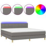  Box spring s madracem LED tamnosivi 180x200 cm tkanina | shoptok.hr