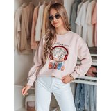 DStreet Bluza damska oversize z nadrukiem LALA VIBE różowa | Shoptok.si
