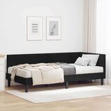 Kutni krevetni okvir s madracem Ostalo 2 pcs Crna Baršun | shoptok.hr