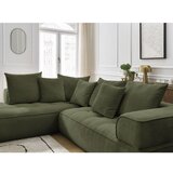 Bobochic Paris Zelena kotna sedežna garnitura iz šenilje (levi kot/v obliki črke L) Whesley – | Shoptok.si