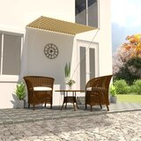vidaXL Zložljiva tenda 150x150 cm rumena in bela, (20966547) Cene