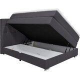 CARRYHOME POSTELJA BOXSPRING 140 cm x 200 cm , tekstil temno siva | Shoptok.si