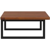  Zidna polica za umivaonik od čelika i masivne hrastovine Smeđa 100 x 50 x 2.5 cm | Shoptok.si