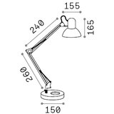 Ideal Lux - Stona lampa 1xE27/42W/230V crna | Eponuda.com
