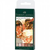 Faber-Castell Flomastri Pitt Artist Pen Brush - 6 kosov, Portrait Cene