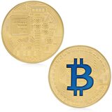 IZMAEL Bitcoin Kovanec - Zlata / Modra | Shoptok.si