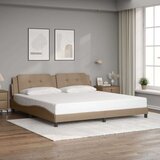  Okvir kreveta LED boja cappuccina 200 x 200 cm umjetna koža | shoptok.hr
