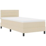  s opruga kutije s jastukom Krema 100 x 200 cm tkanina | shoptok.hr