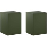  Stalak za biljke 2 pcs Maslinastozelena 30 x 30 x 40 cm Čelik Slike