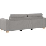  Set kauča od 3 dijela s jastučićima obla siva tkanina | shoptok.hr